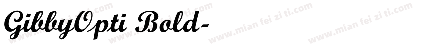 GibbyOpti Bold字体转换